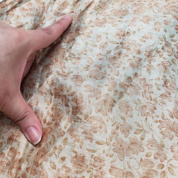 Vintage Satin Sari Wrap Skirts Womens Large Gold Blue Magic Bohemian Multiway - Picture 7 of 16